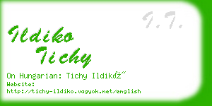 ildiko tichy business card